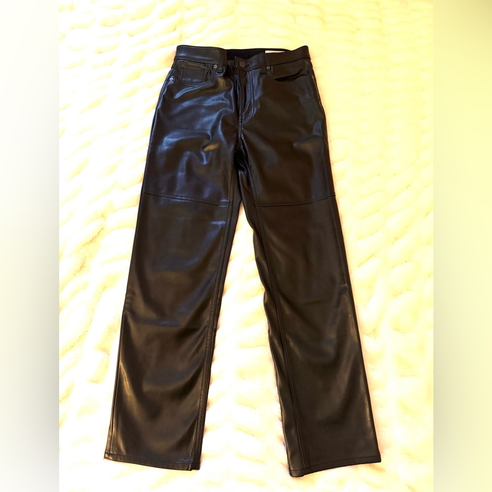 New Gap Vegan Leather Straight Legs